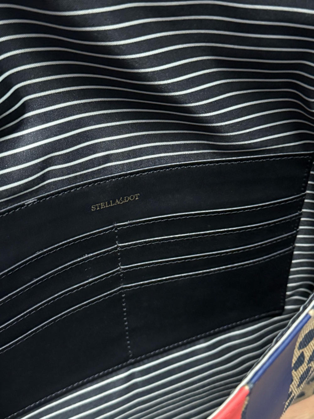 Stella & Dot Bellamy Clutch Leopard NWOT - Picture 5 of 8